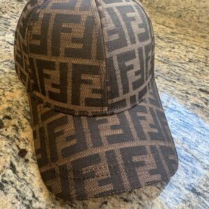 Fendi Monogram Brown Cap